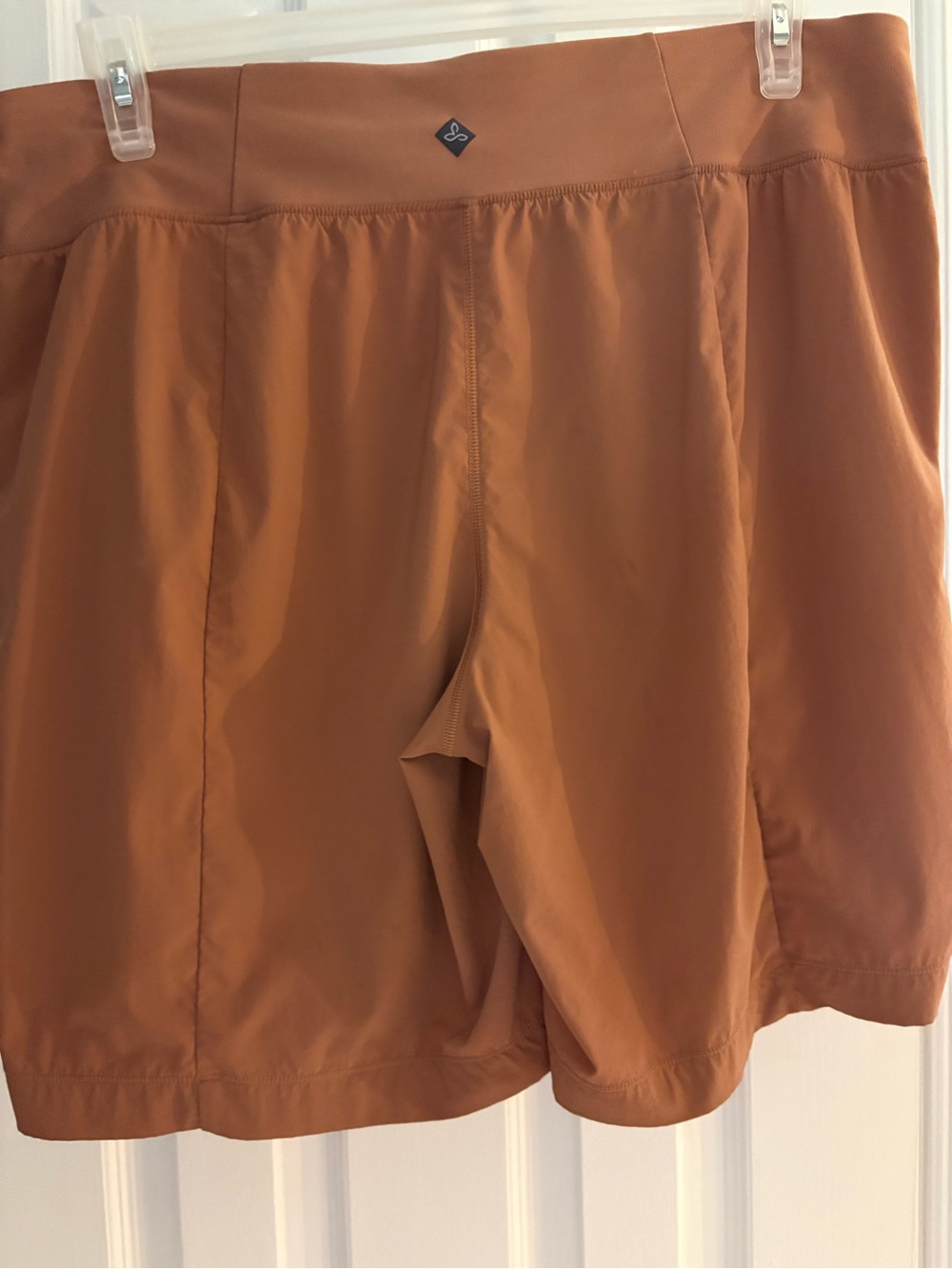 PrAna Athletic Shorts in Rust Brown